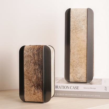 Multicolour Leather Tabletop Vase