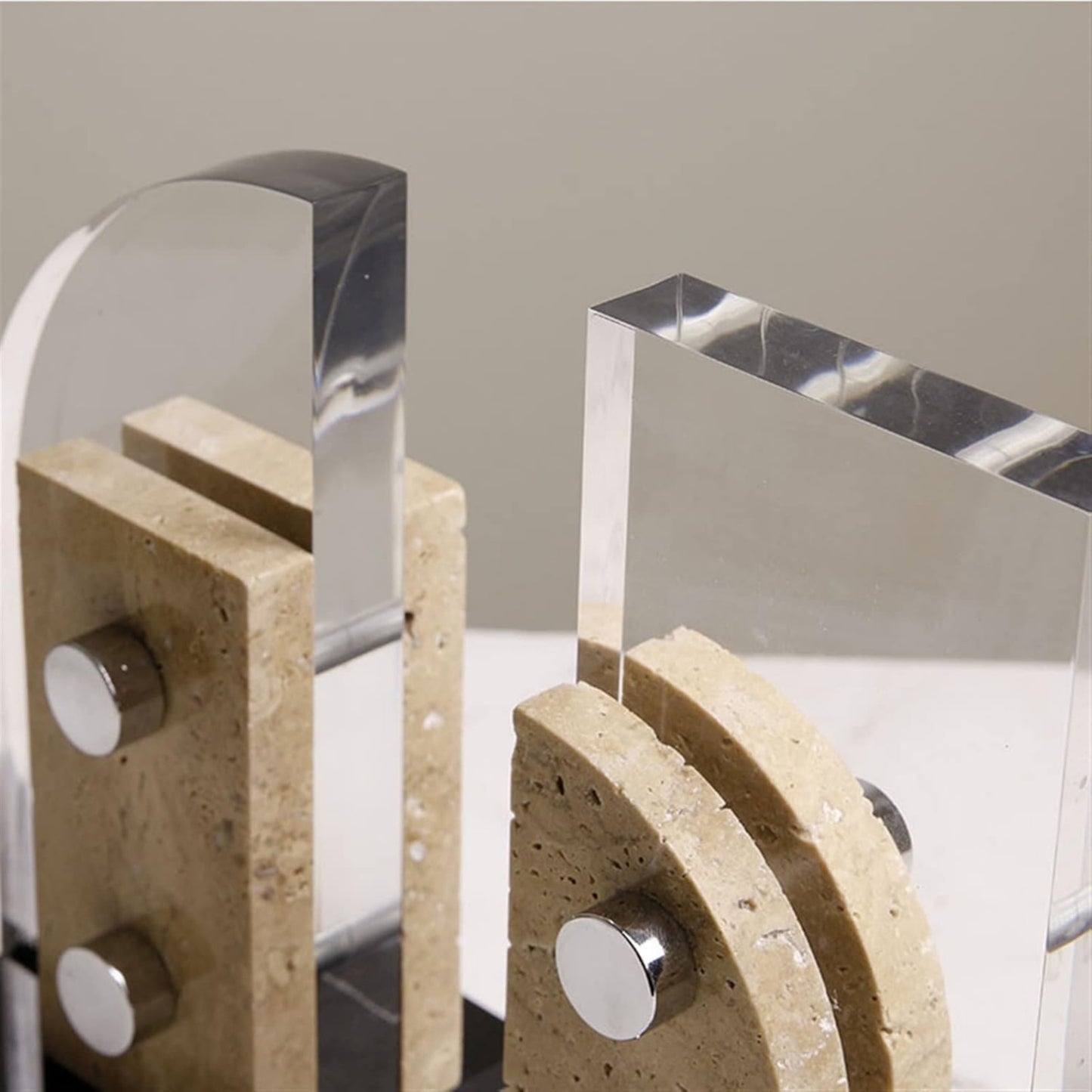 Modern Marble Acrylic Bookends