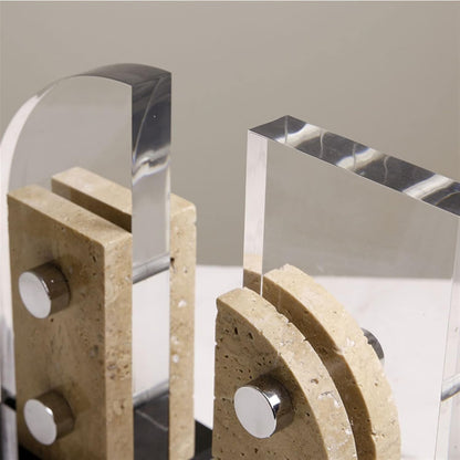 Modern Marble Acrylic Bookends