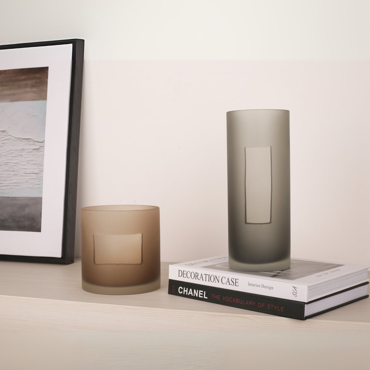 Geometry Hollow Tabletop Glass Vase