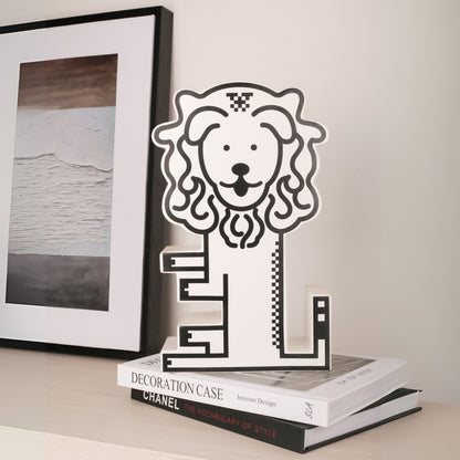 Lion Animal Figurine Tabletop Décor Accent
