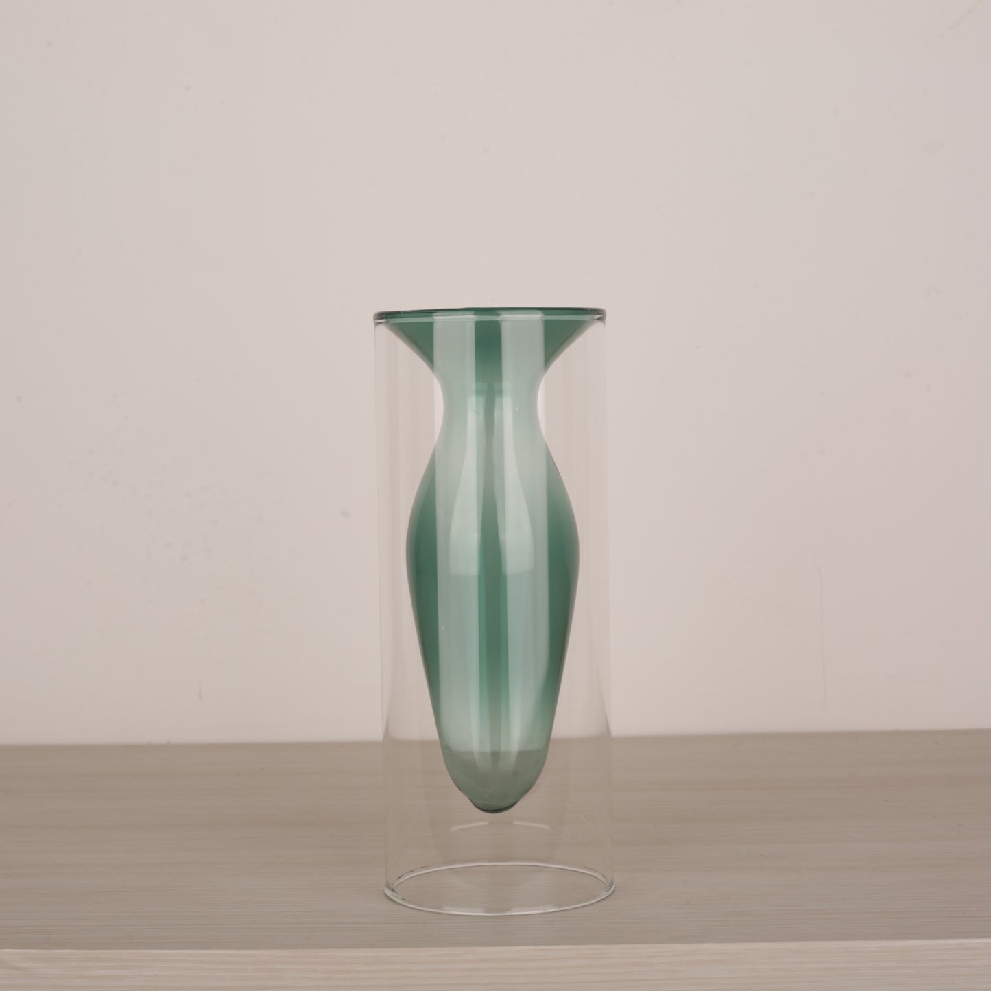 Handblown Colored Bud Glass Vase