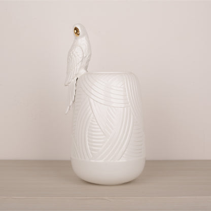 Handmade Animal Carving Decoration Flower Vase