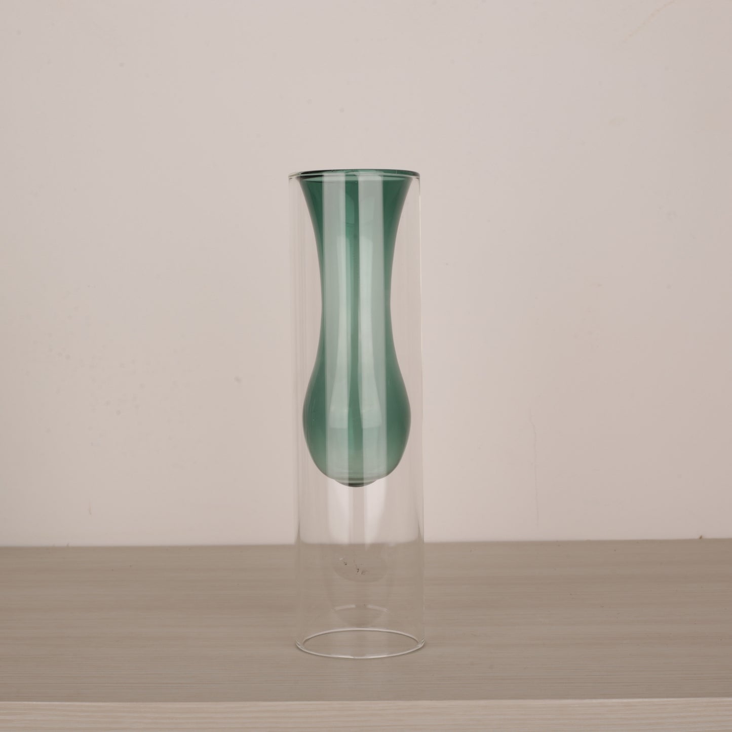 Handblown Colored Bud Glass Vase