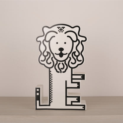 Lion Animal Figurine Tabletop Décor Accent