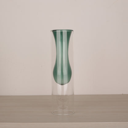 Handblown Colored Bud Glass Vase