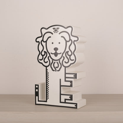 Lion Animal Figurine Tabletop Décor Accent