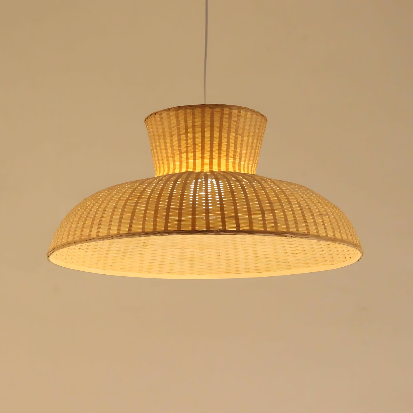 Japanese Style Bamboo Wicker Pendant Light