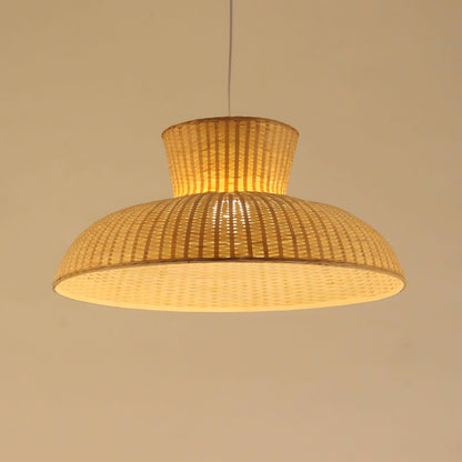 Japanese Style Bamboo Wicker Pendant Light