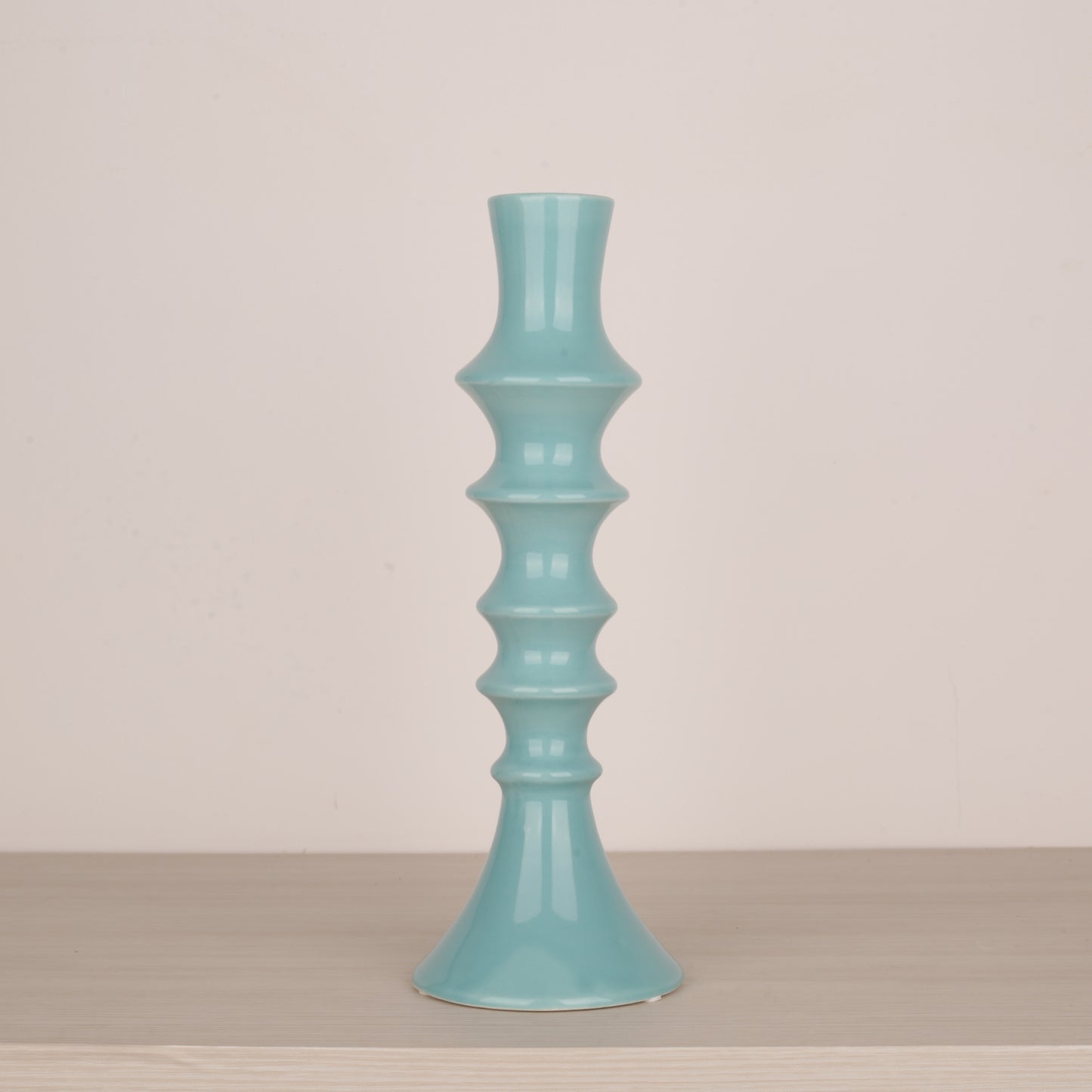 Blue Ceramic Candle Holder