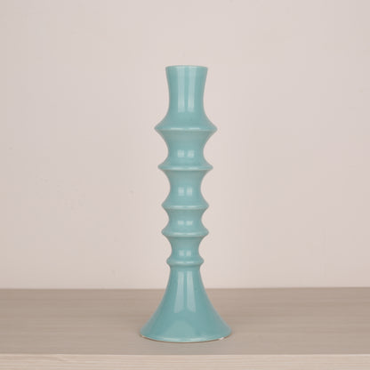 Blue Ceramic Candle Holder