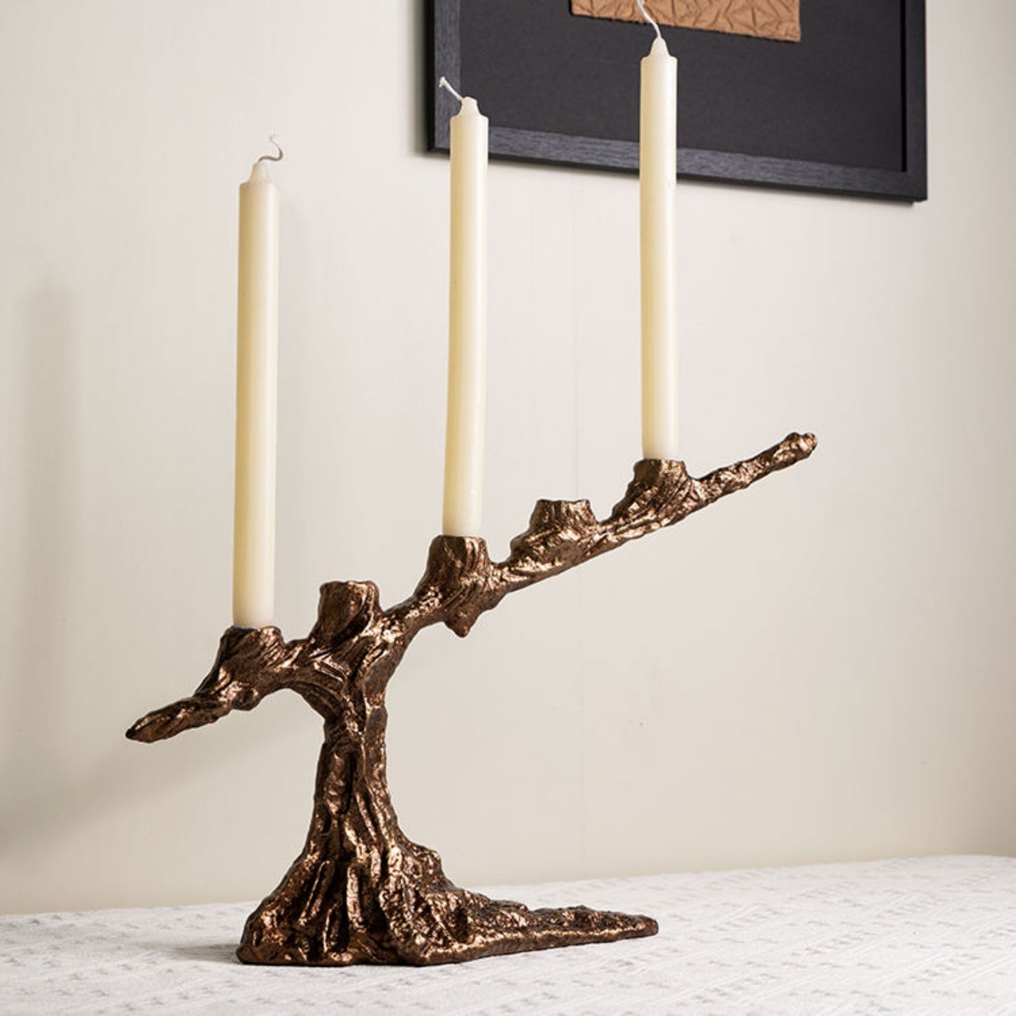 Golden Vintage Candle Holder