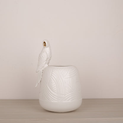 Handmade Animal Carving Decoration Flower Vase