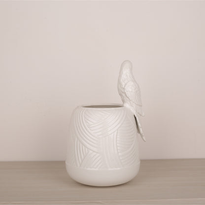 Handmade Animal Carving Decoration Flower Vase