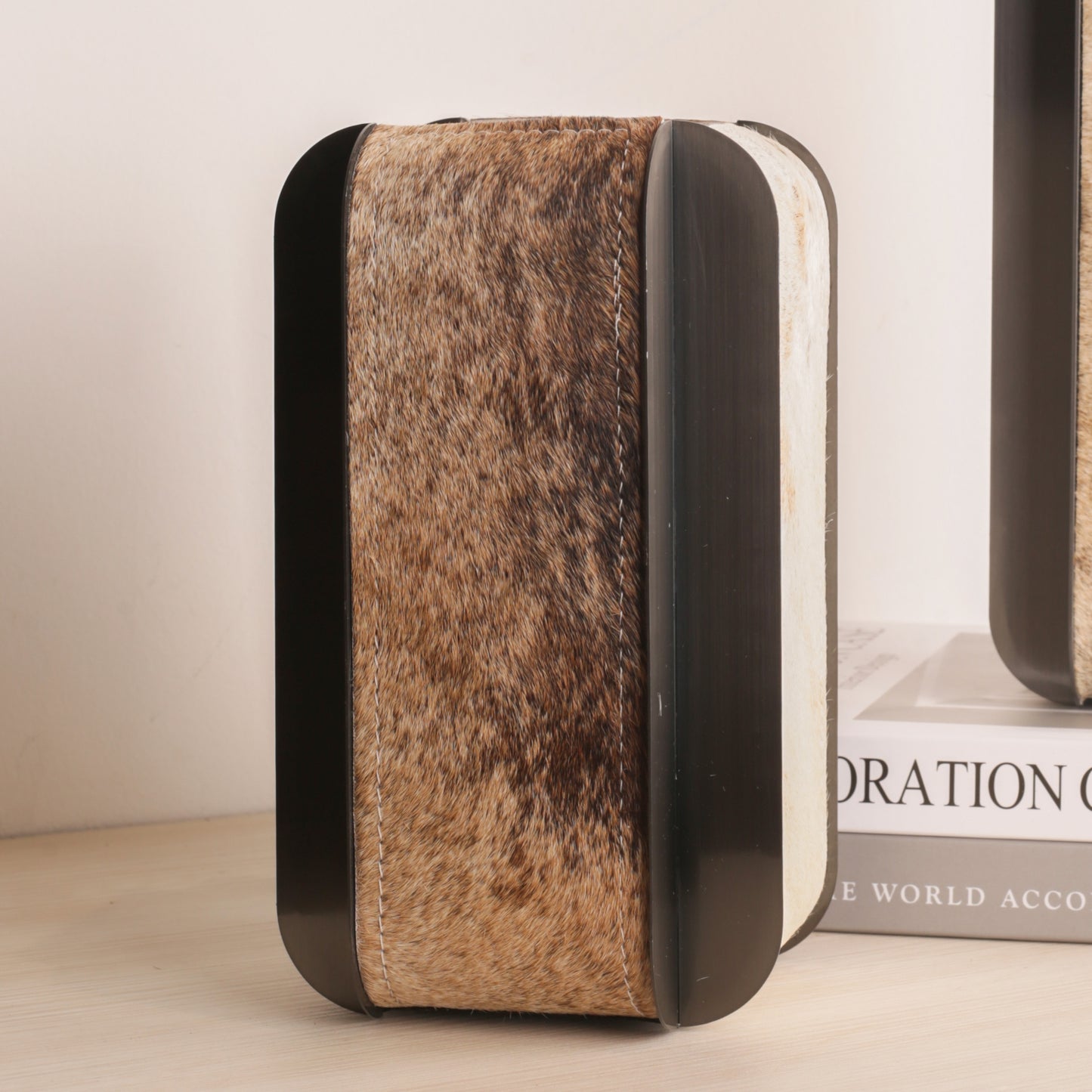 Multicolour Leather Tabletop Vase
