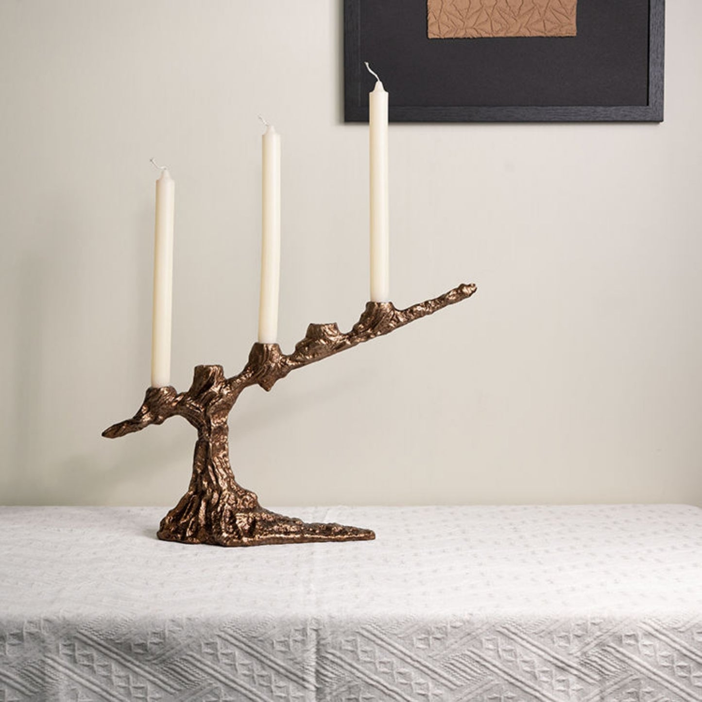 Golden Vintage Candle Holder