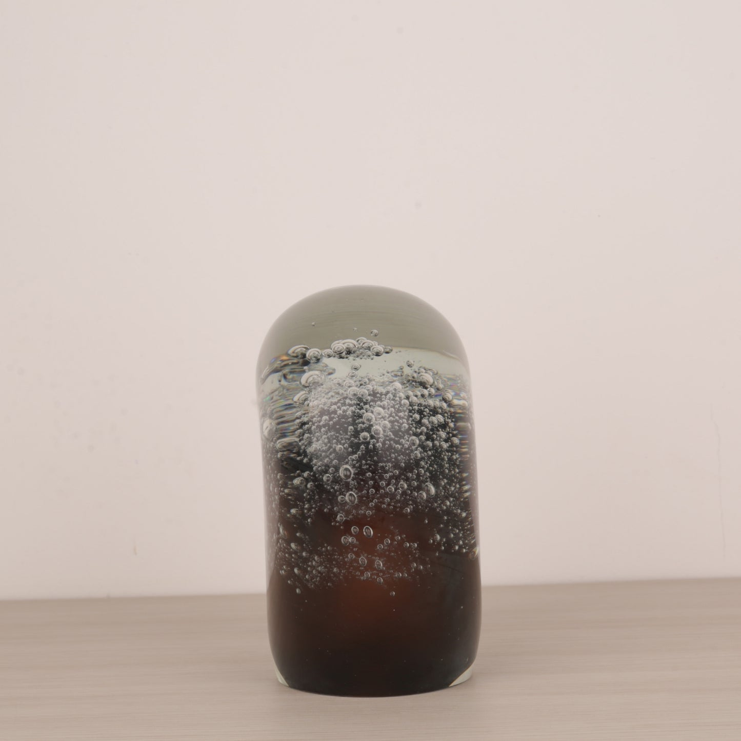 Apple-Shaped Glass Table Decorative Showpiece