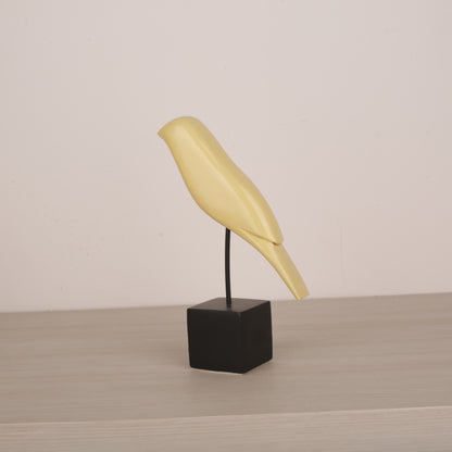 Multicolor Wooden Bird Figurine Table Décor