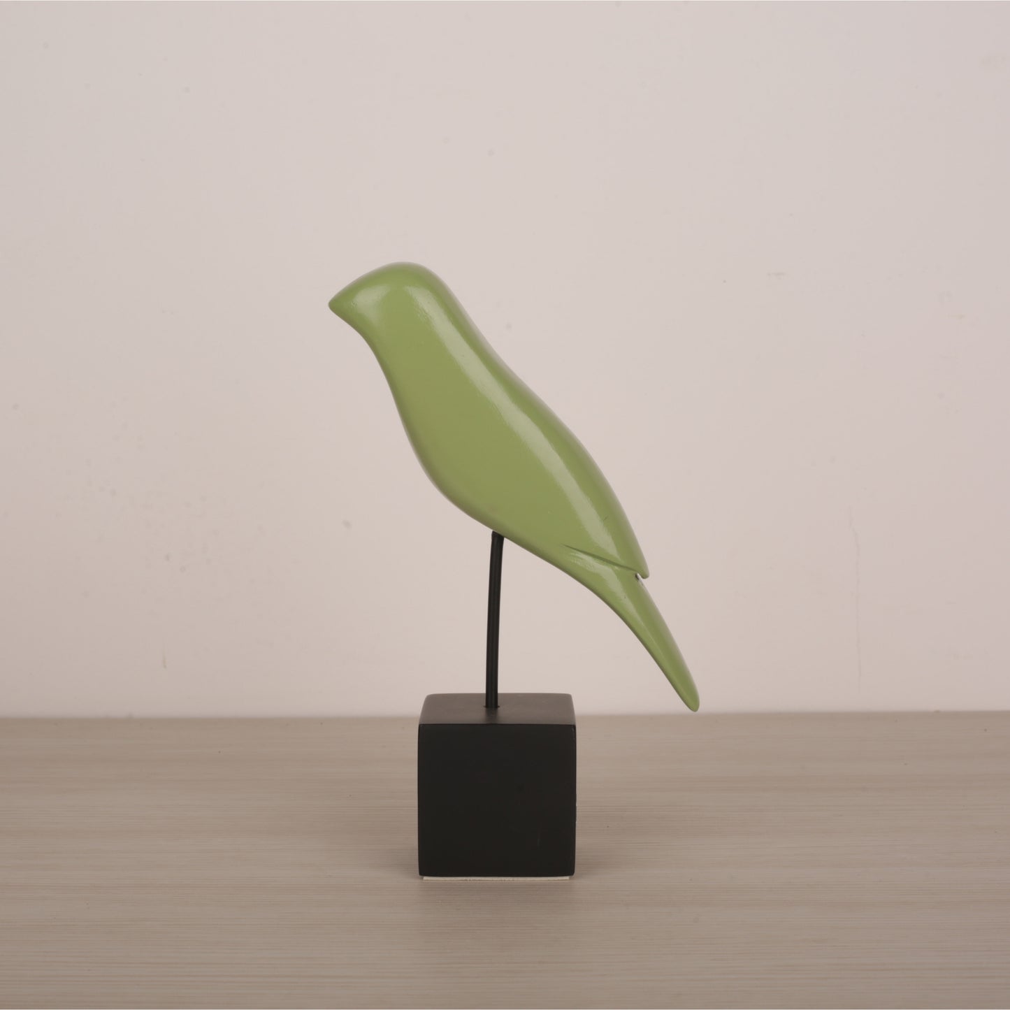 Multicolor Wooden Bird Figurine Table Décor