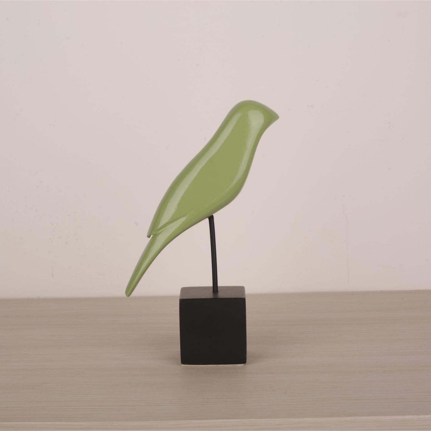Multicolor Wooden Bird Figurine Table Décor