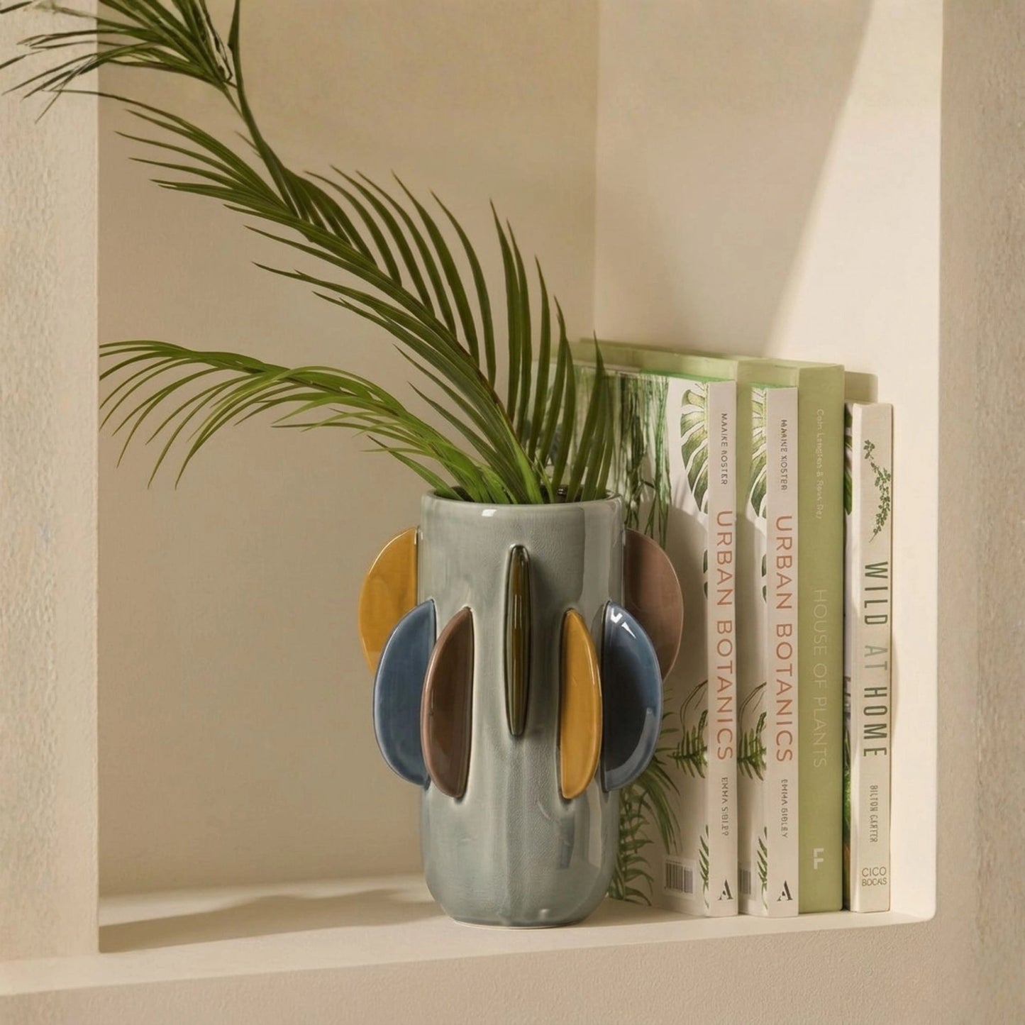 Colourful Fin Design Handmade Flower Vase
