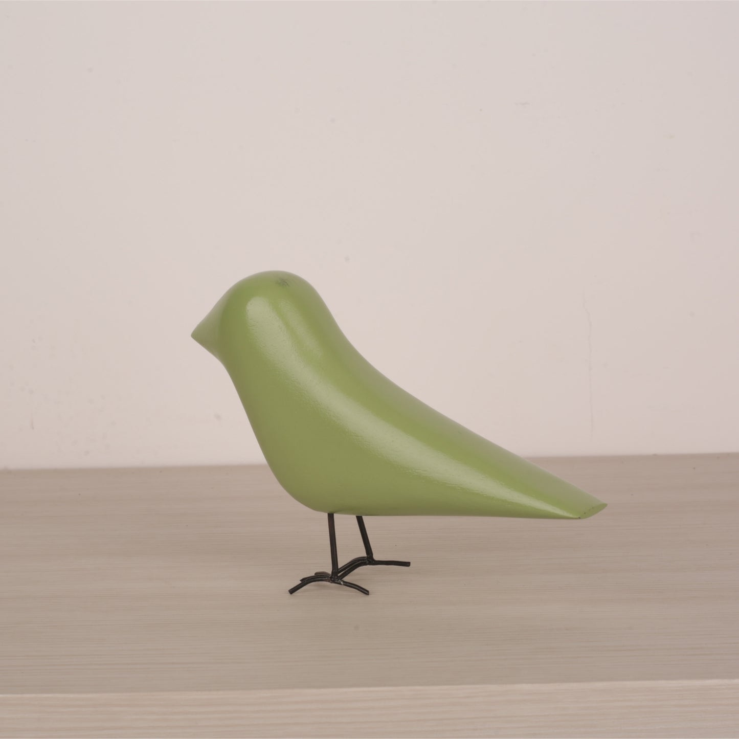 Multicolor Crow Figurine With Iron Nail Legs