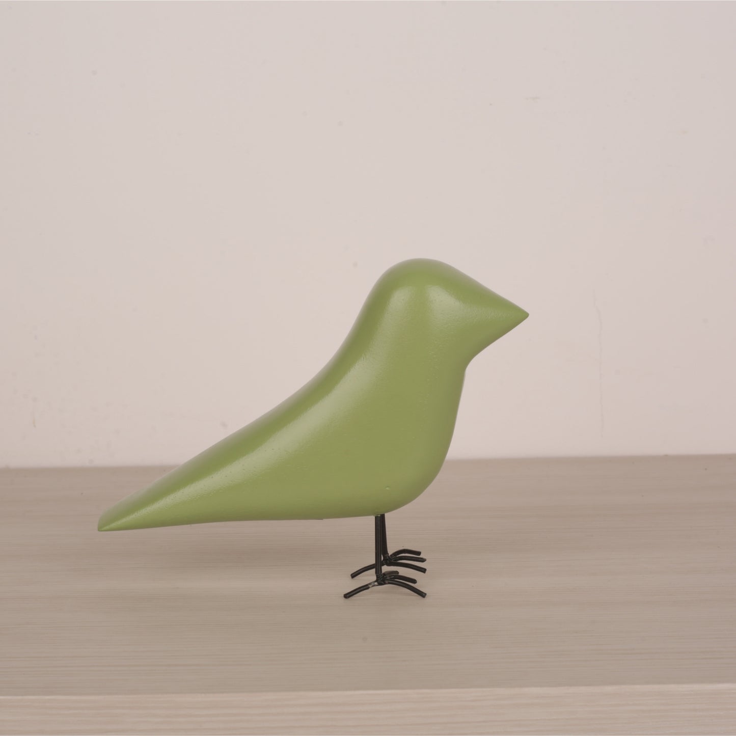 Multicolor Crow Figurine With Iron Nail Legs