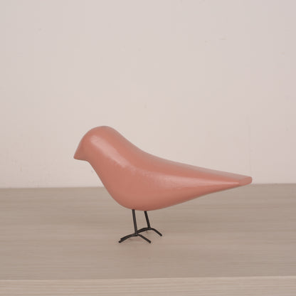 Multicolor Crow Figurine With Iron Nail Legs