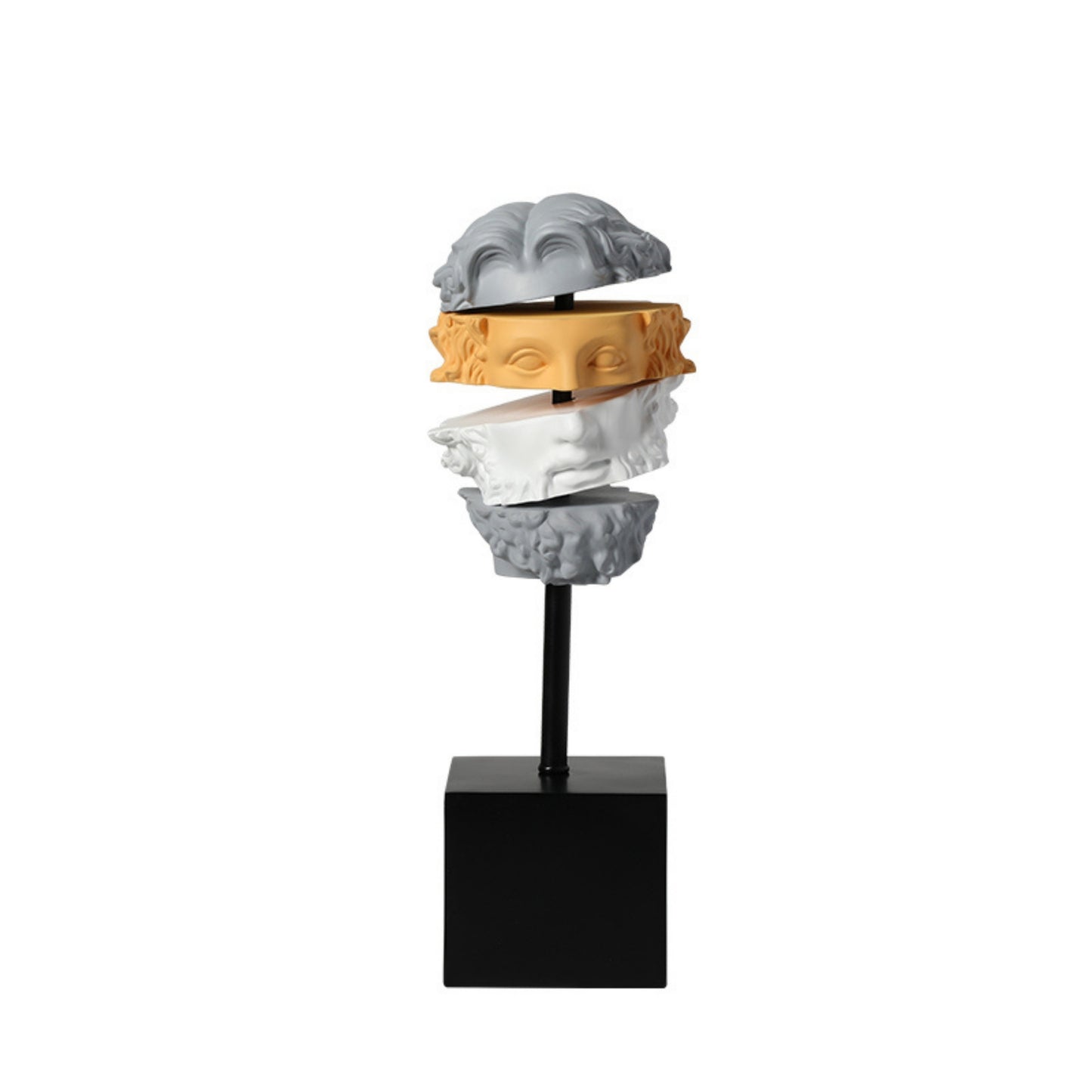 Cutting Colorful Thinking Man Decorative Showpiece
