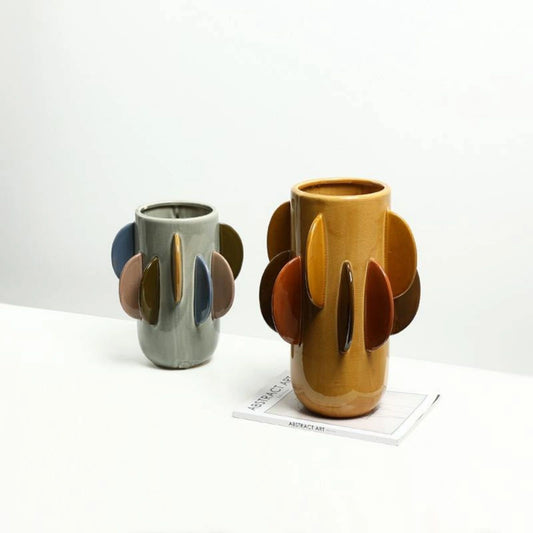 Colourful Fin Design Handmade Flower Vase