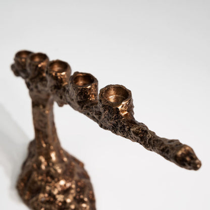 Golden Vintage Candle Holder