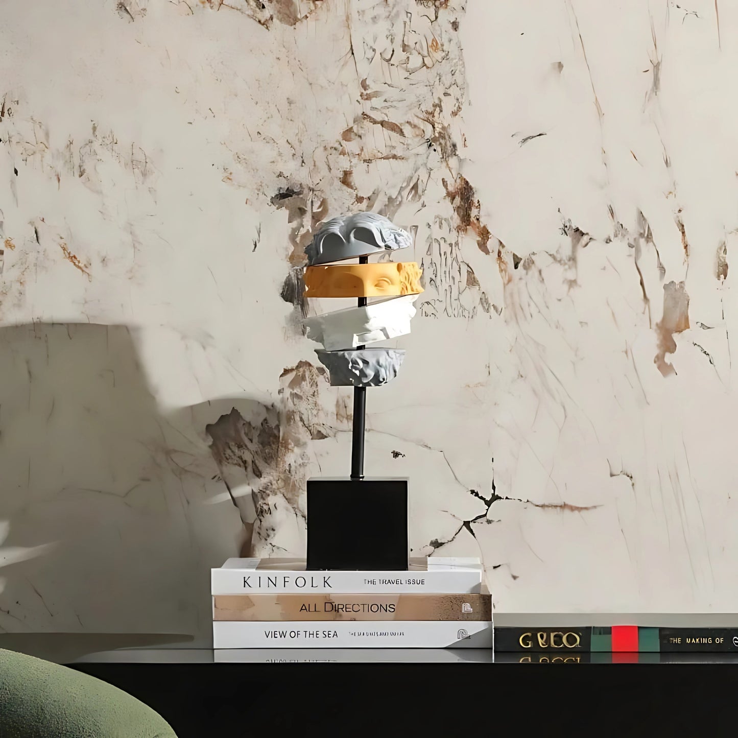 Cutting Colorful Thinking Man Decorative Showpiece