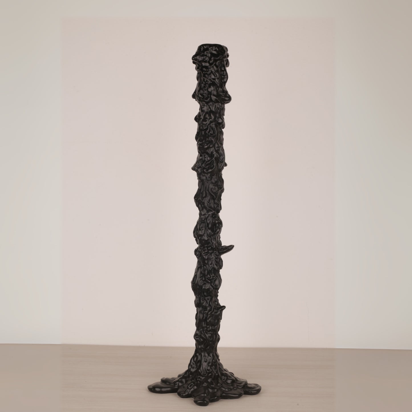 Melting Candlestick (Black, Silver)