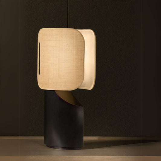 Vintage Fabric Shade Mini Desk Lamp