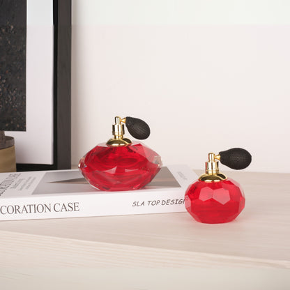 Hand Blown Glass Perfume Bottle with Unique Designs