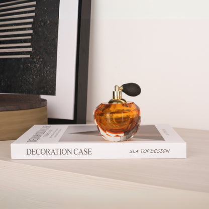 Hand Blown Glass Perfume Bottle with Unique Designs