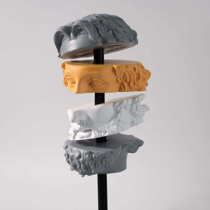 Cutting Colorful Thinking Man Decorative Showpiece