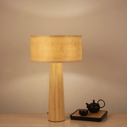 Light Brown Bamboo Table Lamp