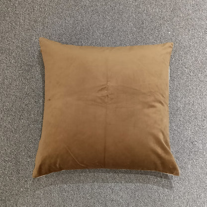 Jacquard Abstract Print Cushion Cover, Backside In Plain