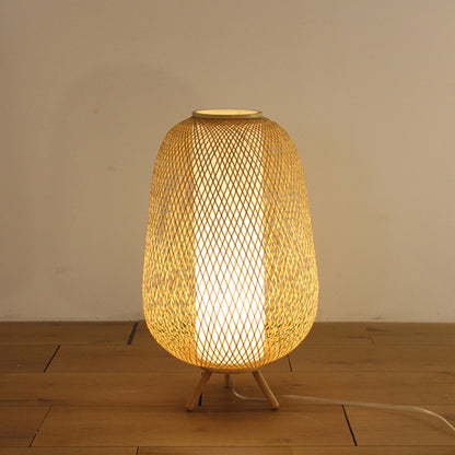 Bamboo Woven Floor Lamp