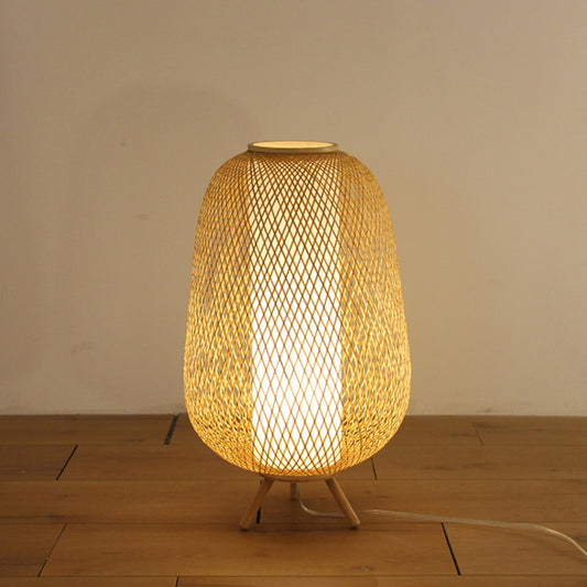Bamboo Woven Floor Lamp