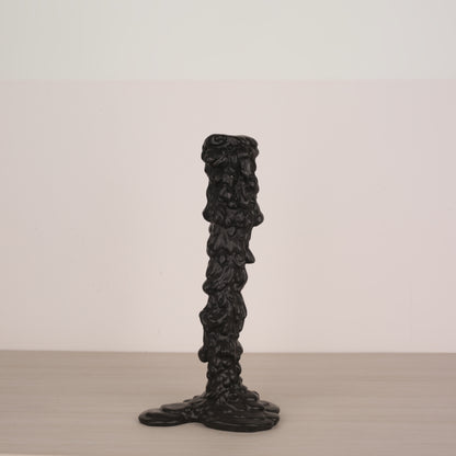 Melting Candlestick (Black, Silver)