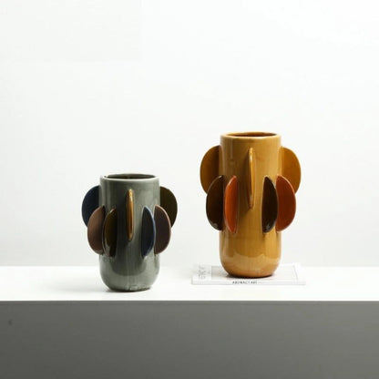 Colourful Fin Design Handmade Flower Vase