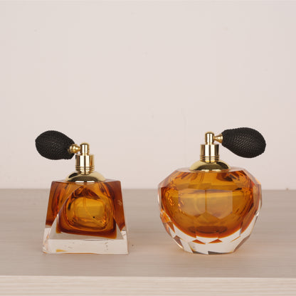 Hand Blown Glass Perfume Bottle with Unique Designs