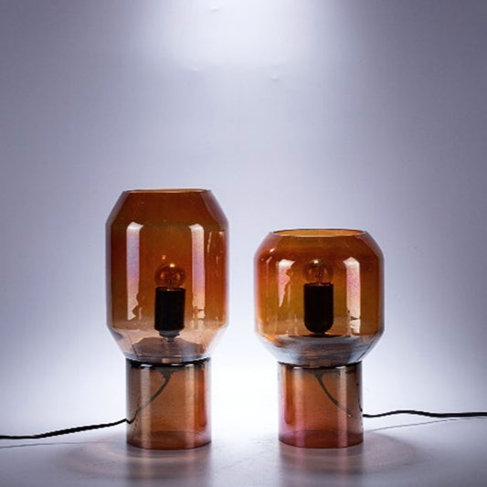 Brown Glass Table Lamp
