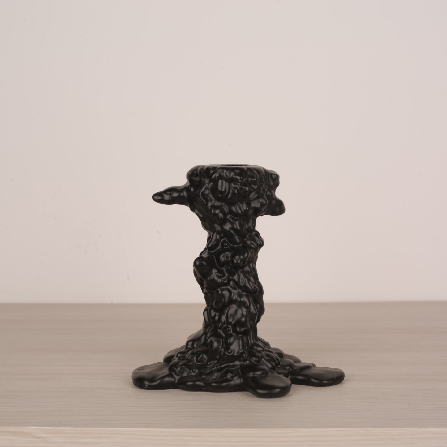 Melting Candlestick (Black, Silver)