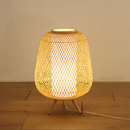 Bamboo Woven Floor Lamp
