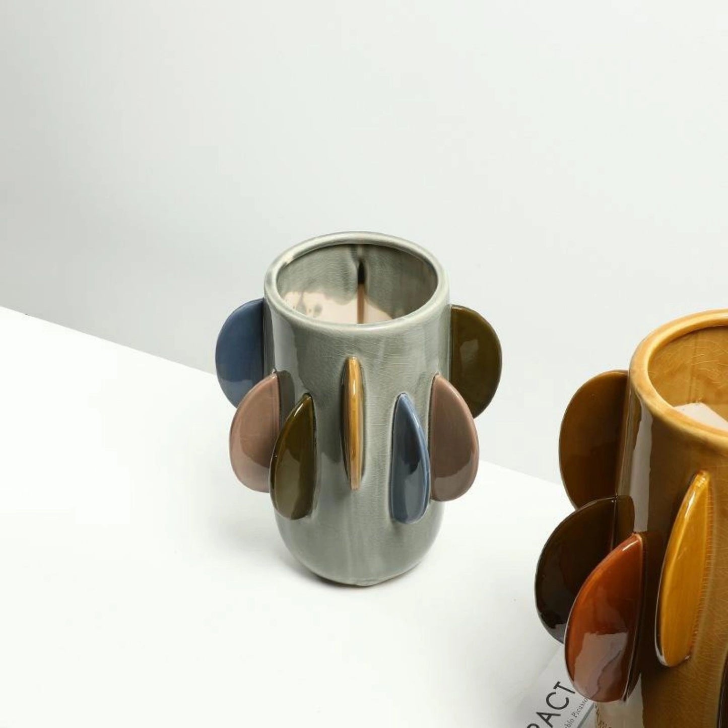 Colourful Fin Design Handmade Flower Vase