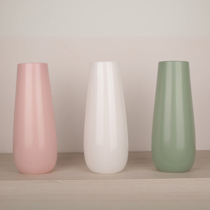 Cylindrical Shape Decoration Vase (Green, Pink, White)