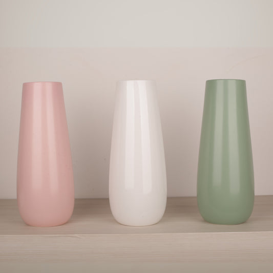 Cylindrical Shape Decoration Vase (Green, Pink, White)